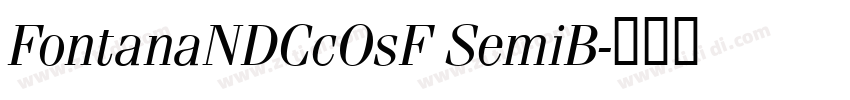 FontanaNDCcOsF SemiB字体转换